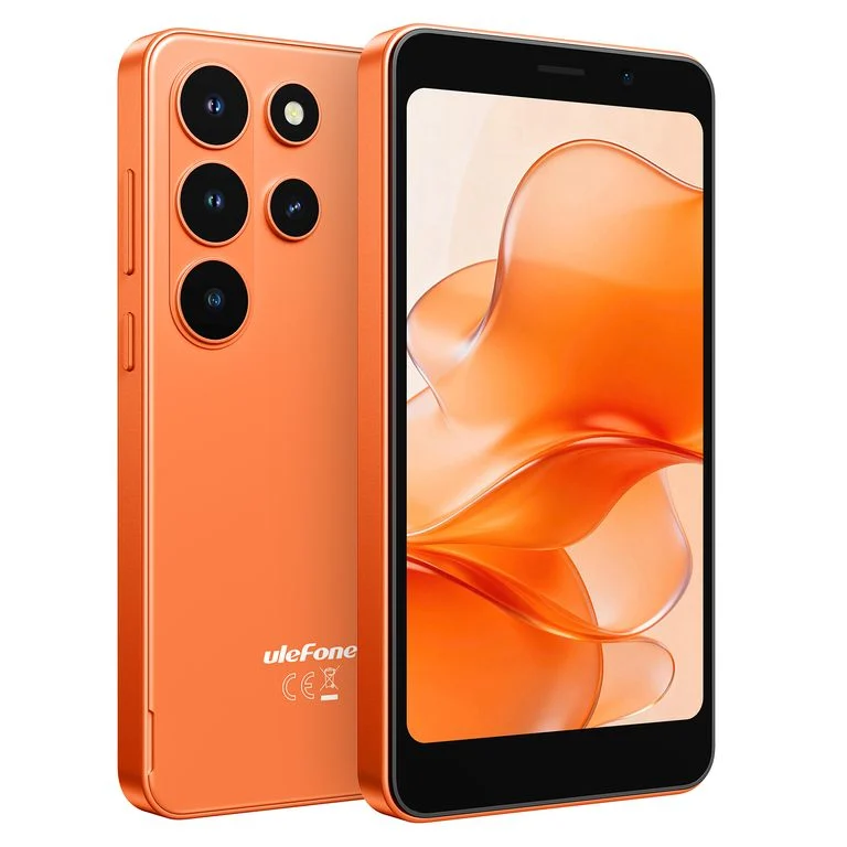 Telefoane - Telefon Mobil Ulefone Note 22, Portocaliu, 4G LTE, 5.0", 20GB RAM (3GB + 17GB extensibili), 32GB ROM, Android 16 Go, Face Unlock, Dual SIM, 3000mAh