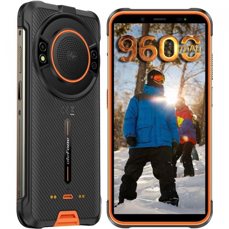 Phone Manufacturers - Ulefone Power Armor 16S Orange, 4G, 3.5W Speaker, IPS 5.93" Display, 16GB RAM (8GB + 8GB expandable), 128GB ROM, Android 13, Unisoc T616, 9600mAh, Dual SIM