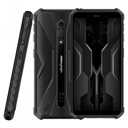 Telefoane - Telefon mobil Ulefone Armor X12 Pro Black, 4G, IPS 5.45", 8GB RAM (4GB + 4GB extensibili), 64GB ROM, Android 13, MediaTek Helio G36, NFC, 4860mAh, Dual SIM