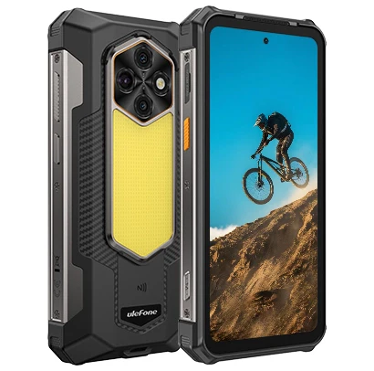 Telefoane - Telefon Mobil Ulefone RugKing 5 Pro, Negru, 4G LTE, Lanternă LED 976 Lumeni, Baterie 20000mAh, Ecran 6.78" FHD+, 8GB RAM, 256GB ROM, Cameră 64MP + 20MP Night Vision, Android 16, NFC, Dual SIM