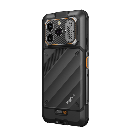 Ulefone RugOne Xever 8 Smartphone, Black, 4G, 6.50" FHD+ 120Hz, 16GB RAM (8GB + 8GB expandable), 128GB, 64MP + 20MP Night Vision Camera, Helio G200, Android 16, NFC, 4800mAh, Dual SIM [12]