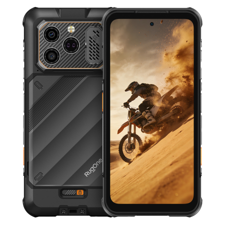 Ulefone RugOne Xever 8 Smartphone, Black, 4G, 6.50" FHD+ 120Hz, 16GB RAM (8GB + 8GB expandable), 128GB, 64MP + 20MP Night Vision Camera, Helio G200, Android 16, NFC, 4800mAh, Dual SIM [1]