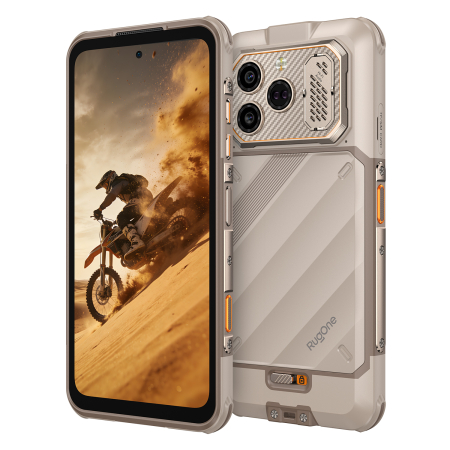 Telefon Mobil Ulefone RugOne Xever 8, Sand Dune, 4G, 6.50" FHD+ 120Hz, 16GB RAM (8GB + 8GB extensibili), 256GB, Cameră 64MP + 20MP Night Vision, Helio G200, Android 16, NFC, 4800mAh, Dual SIM [2]