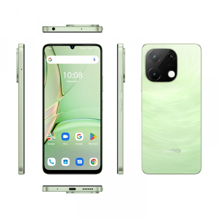 Mobile phone UMIDIGI G9T, Green, 4G, 6.75" 90Hz, 8GB RAM (4GB + 4GB expandable), 128GB ROM, Android 14, 13MP Ultra-Clear AI Camera, 5000mAh, Dual SIM [1]