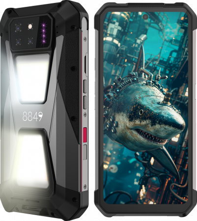 Telefon mobil Unihertz 8849 Tank Shark, 5G, 24GB RAM (12GB + 12GB extensibili), 256GB ROM, 6.79" 2.4K FHD+ 120Hz, Android 14, 64MP Night Vision, 15600mAh, Dual SIM [2]