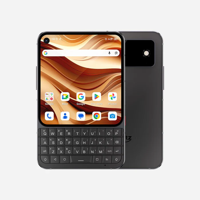 Telefon Gyártók - Unihertz Titan 2 Elite Okostelefon, Fekete, 5G, QWERTY Billentyűzet, 4.03" AMOLED 120Hz, 12GB RAM, 256GB ROM, Dimensity 7400, 50MP + 50MP Telephoto, 33W Gyorstöltés, Android 16, NFC, Dual SIM + eSIM