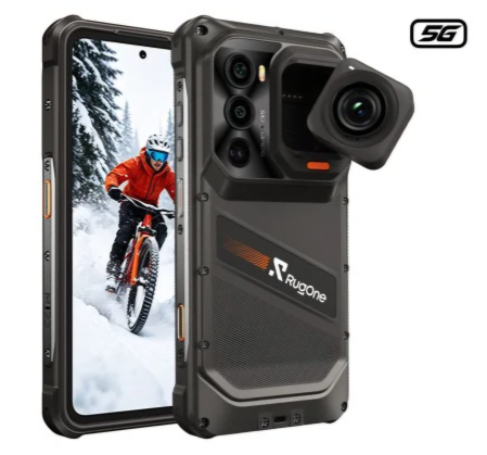 Telefoane Rezistente - Telefon Mobil Ulefone RugOne Xsnap 7 Pro, Negru, 5G, eSIM, NFC, 6.67” 1.5K 120Hz, 24GB RAM (12GB + 12GB extensibili), 512GB ROM, Dimensity 8400, 9300mAh 45W, Cameră Acțiune 2.7K, Night Vision 64MP, Android 16, Dual SIM