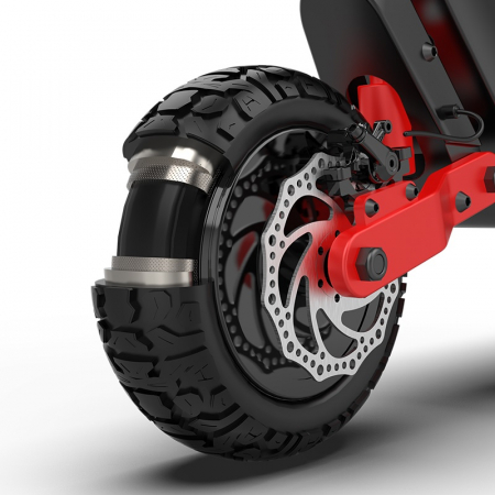 Összecsukható elektromos roller iSEN X10 Fekete, Felújított, 11 inch, 2x 600W, legnagyobb hatótávolság 100 km, sebesség akár 40 km/h, levehető 48V 18.2Ah akkumulátor [5]