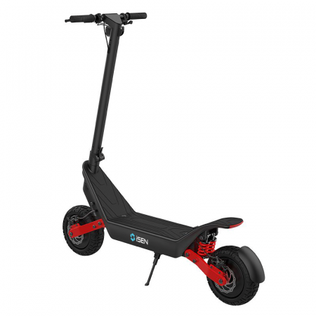Összecsukható elektromos roller iSEN X10 Fekete, Felújított, 11 inch, 2x 600W, legnagyobb hatótávolság 100 km, sebesség akár 40 km/h, levehető 48V 18.2Ah akkumulátor [2]