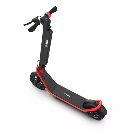 Foldable electric scooter iSEN X11 Red, 10 inch, front suspension, 500W, max autonomy 50km, max speed 35km/h, detachable battery [4]