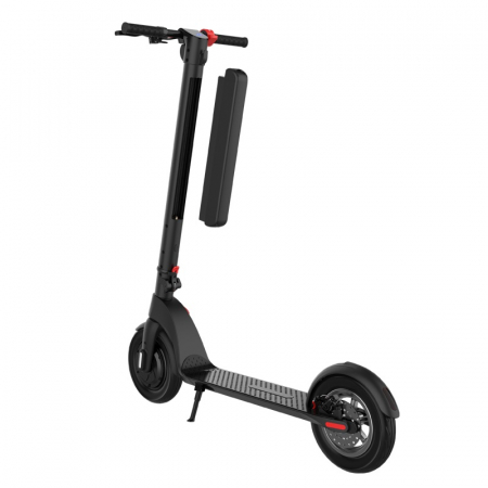 Összecsukható elektromos roller iSEN X8 2026 Fekete, alkalmazás, BT, 10 hüvelykes, 350W motor, legnagyobb hatótáv 40km, sebesség akár 25km/h, levehető akkumulátor [4]