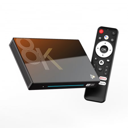 TV Box - TV Box iSEN H96 Max M9S AI Smart, 8K Ultra HD, 8GB RAM, 128GB ROM, Android 14, Octa Core, WiFi 6, BT 5.4, AV1