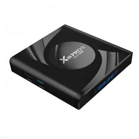TV Box X88 PRO 13, 8K, Android 13, 2GB RAM, 16GB ROM, RK3528 Quad-Core, WiFi, Bluetooth, HDMI​​​​​​​, Netflix, Skype, Youtube, Facebook [1]