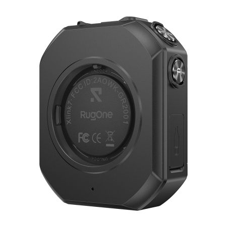 Walkie Talkie RugOne XLink 7, Negru, 4G, Comunicare vocală AI, GPS, Bluetooth 5.2, SOS, Baterie 1050mAh, USB-C, Nano SIM [13]