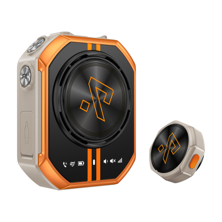 Walkie Talkie RugOne XLink 7, Sand Dune, 4G, Comunicare vocală AI, GPS, Bluetooth 5.2, SOS, Baterie 1050mAh, USB-C, Nano SIM [1]