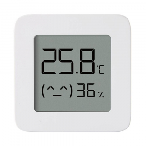 Smart Home - Termohigrometru wireless Xiaomi Mi Temperature and Humidity Monitor 2, LCD 1.5", Bluetooth v4.2, CR2032, Alb