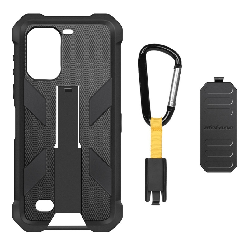 Carcasa de protectie multifunctionala pentru Ulefone Armor 7 7E cu clema si carabina