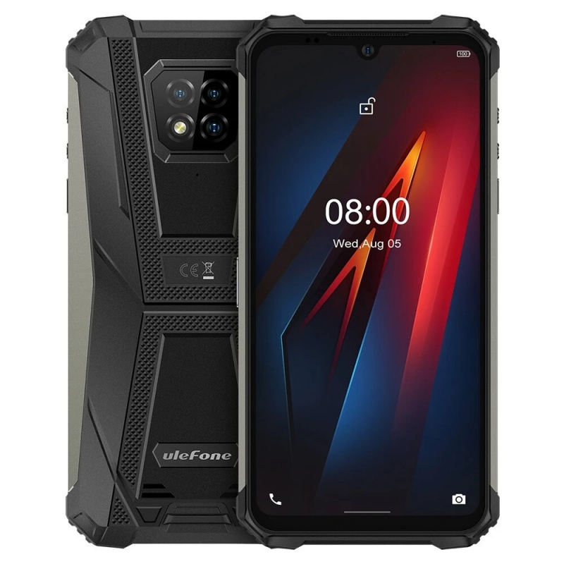 Telefon mobil Ulefone Armor 8 Negru, 4G, IPS 6.1  , 4GB RAM, 64GB ROM, Android 10, Helio P60 OctaCor