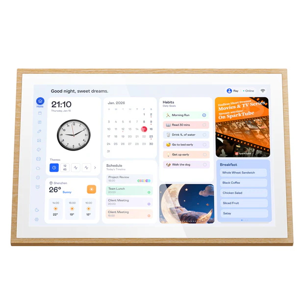 Blackview NEST 10 ecran tactil calendar familie