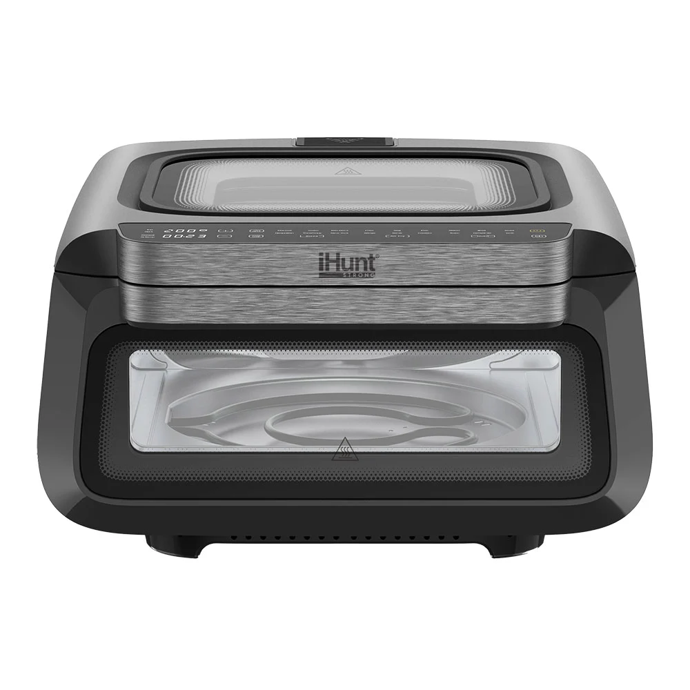 Cuptor cu Aer Cald iHunt Bro Pizza Air Fryer ULTRA FAST, 13L, 2100W, Pizza Oven 380 C, Air Fryer 3 în 1, 18 Programe, Încălzire 360 , Control Touch