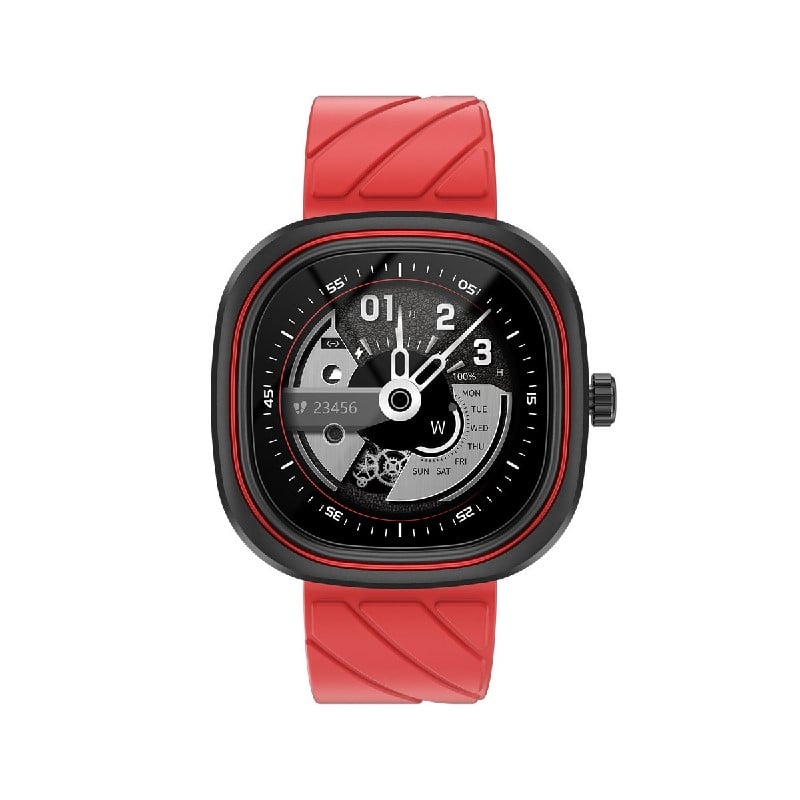 Smartwatch Doogee DG Ares Rosu, LCD HD 1.32  , Ritm cardiac, Saturatie oxigen, Monitorizare somn, Me