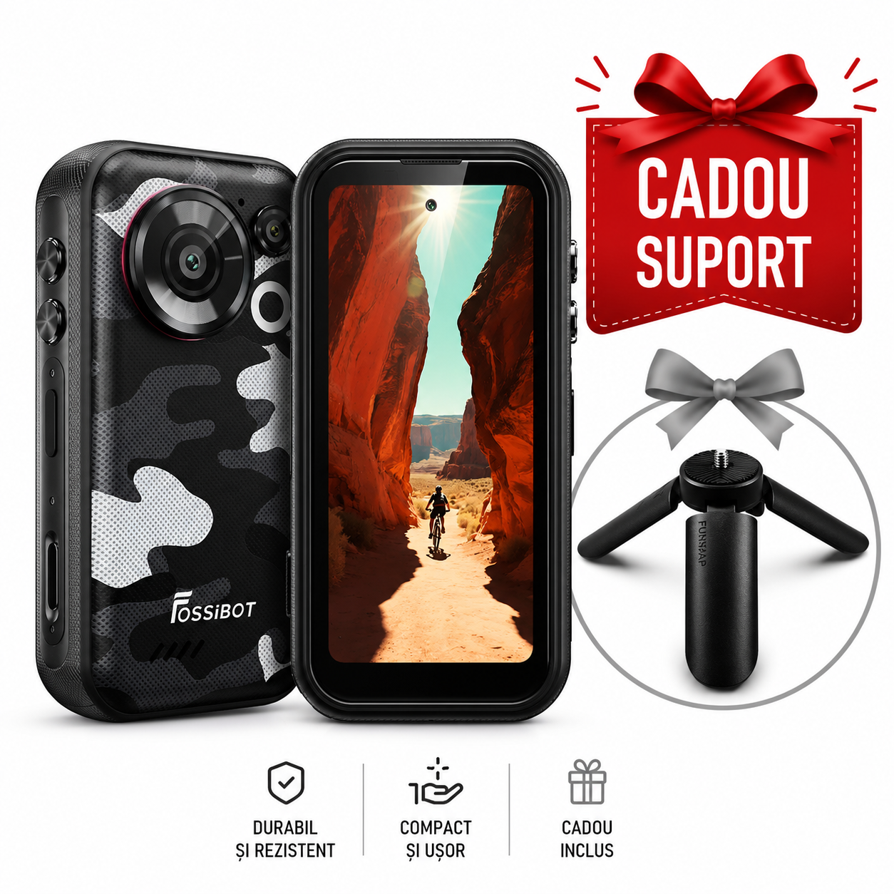 FOSSiBOT F116 Pro 5G Rugged Mini cu Cameră Action | DualStore