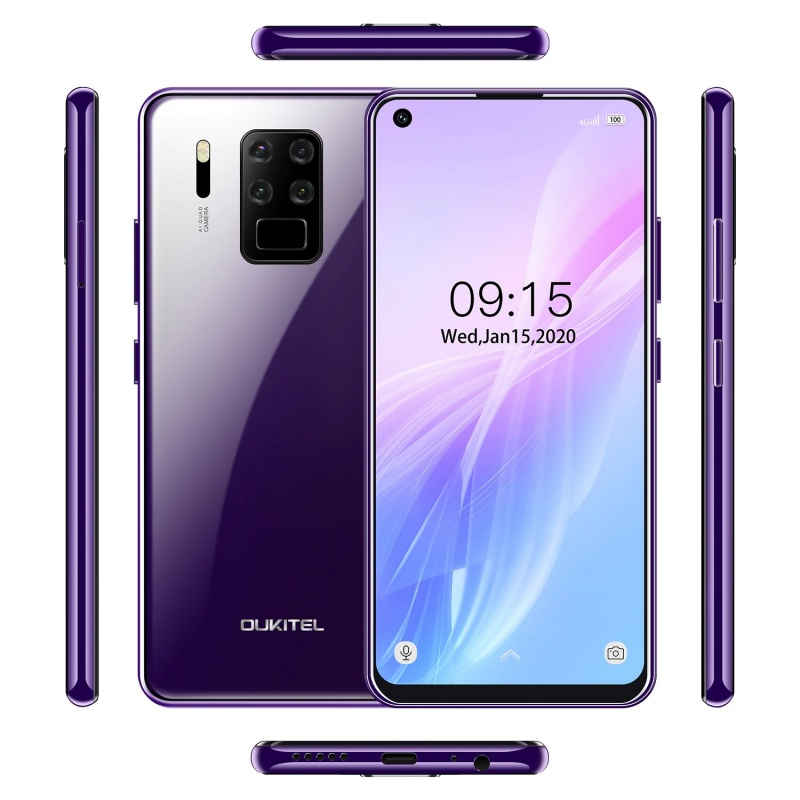 ☆SIMフリー OUKITEL C18 Pro スマホ 紫 パープル 美品 格安中古