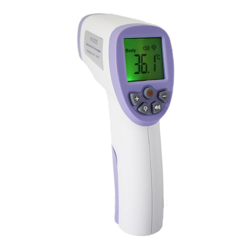 Termometru digital cu infrarosu Hti HT-820D pentru adulti si copii, Display LED HD iluminat, Masurar