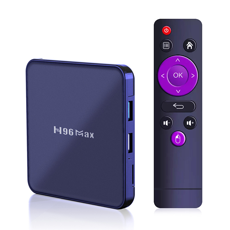 TV Box H96 Max V12 Smart Media Player, 4K, RAM 2GB DDR3, ROM 16GB, Android 12, RK3318 Quad Core, Air