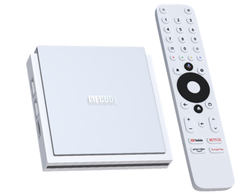 TV Box MECOOL KM2 PLUS DELUXE Smart Media Player, Alb, 4K, 4GB RAM, 32GB ROM, Android 11, WiFi6, Net