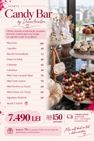 Candy Bar - Pachet Candy Bar 150 Persoane