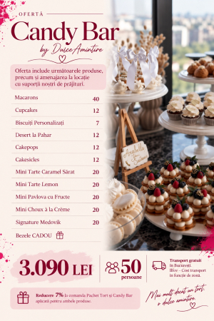 Pachet Candy Bar 50 Persoane