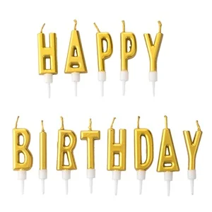 Toppere, Lumanari - Set Lumanari Happy Birthday 13 buc