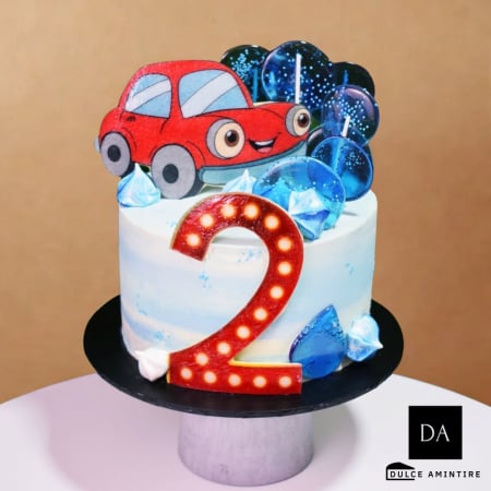 Torturi pentru Copii - Tort cu Acadele & Masinuta