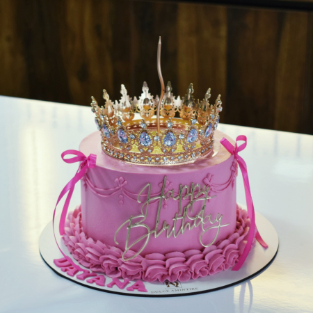 Torturi pentru Copii - Tort cu Coroniță si Sclipici