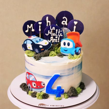 Torturi pentru Copii - Tort Cu Masinute si Acadele