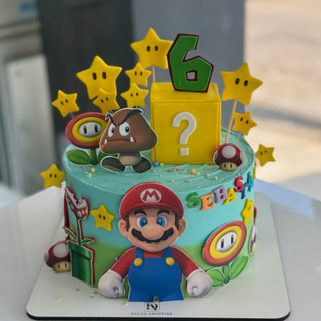 Torturi pentru Copii - Tort Personalizat Super Mario