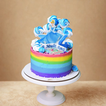 Torturi pentru Copii - Tort Rainbow Cinderella