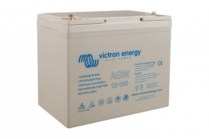 Victron Energy 12V/100Ah AGM Super Cycle Batt. (M6)-big