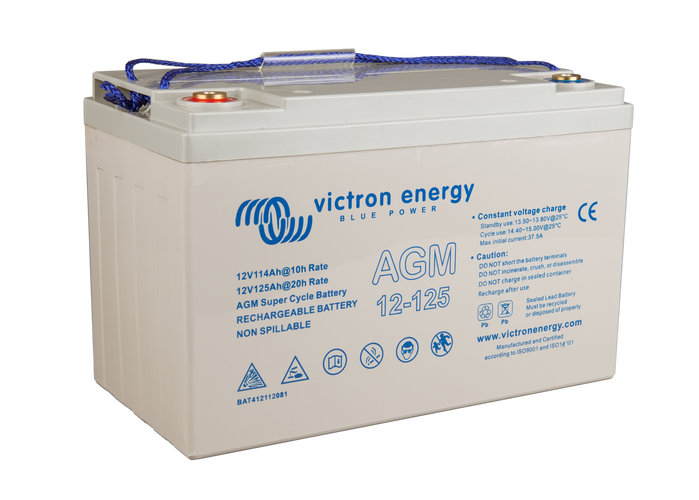 Acumulator Victron Energy 12V/125Ah AGM Super Cycle  (M8) [5]