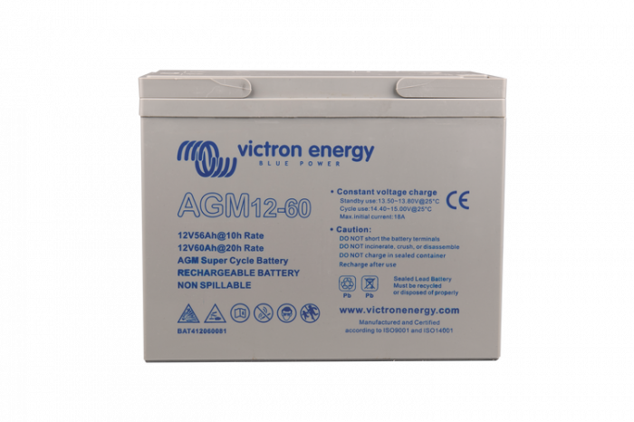 Victron Energy 12V/60Ah AGM Super Cycle Batt. (M5)-big