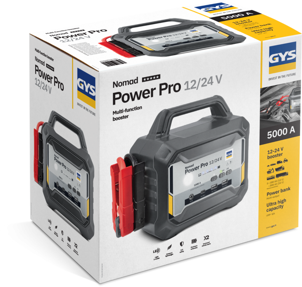 Booster lithium Gys NOMAD POWER PRO 12/24V [4]