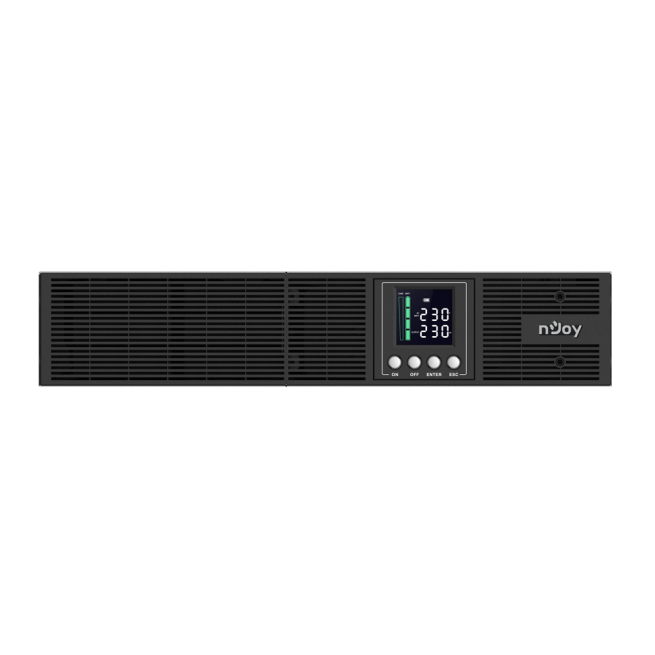 UPS nJoy Aster 2K, 2000VA/1800W, LCD Display, online dubla-conversie, 8 IEC C13 cu Protectie, Management, rack 2U-big