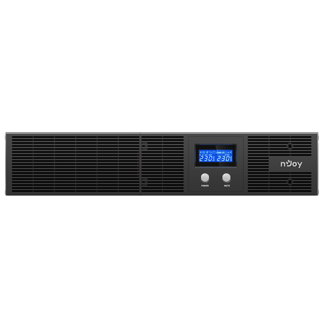 UPS nJoy Argus 1200, 1200VA/720W, LCD Display, 4 IEC C13 cu Protectie, Management, rack 2U-big