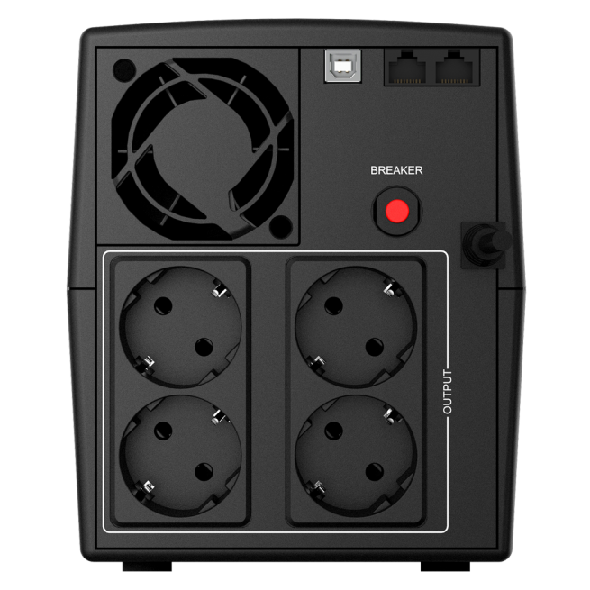UPS nJoy Keen USB 2000, 2000 VA / 1200 W, Management, HID USB port, Auto-restart, AVR, 4 prize Schuko cu protectie-big