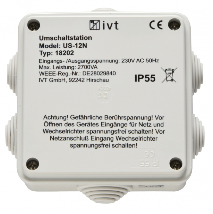 Comutator doua surse alimentare IVT Switcher US-12N 2760 VA 18202-big