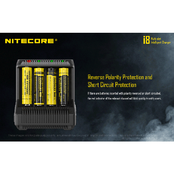 Incarcator Universal Inteligent NITECORE i8 fara adaptor auto-big