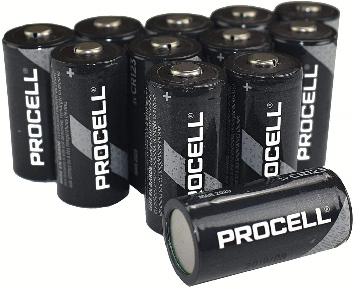 Baterie Litiu Duracell Procell CR123 pachet 10 bucati-big