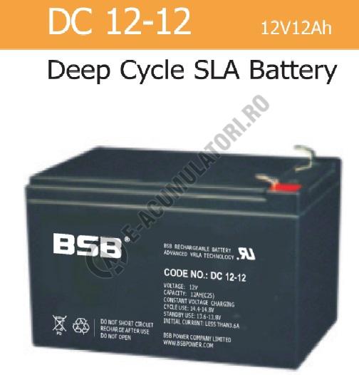 Acumulator VRLA BSB 12 V 12 Ah cod DC12-12-big