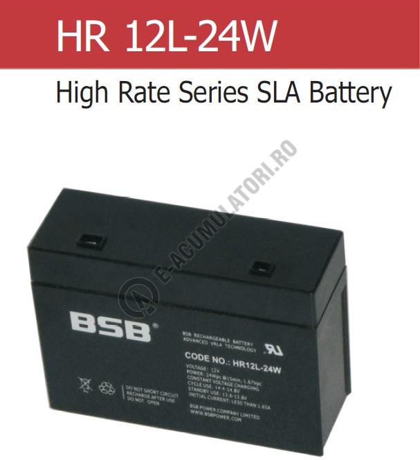 Acumulator VRLA BSB 12 V 5.2 Ah COD HR12L-24W-big